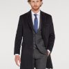 Abbigliamento Spada Roma | Cappotto Monopetto In Misto Cashmere Blu