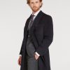 Abbigliamento Spada Roma | Cappotto Doppiopetto In Misto Cashmere Blu