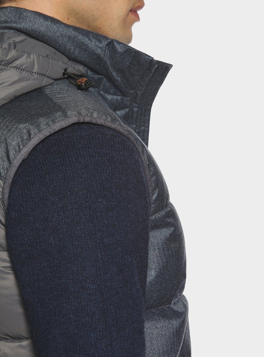 Abbigliamento Spada Roma | Gilet 2 Tessuti Grigio