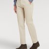 Abbigliamento Spada Roma | Pantaloni In Gabardina Di Cotone Tinto In Capo Beige