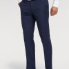 Abbigliamento Spada Roma | Pantalone Classico Tinta Unita Blu Bluette